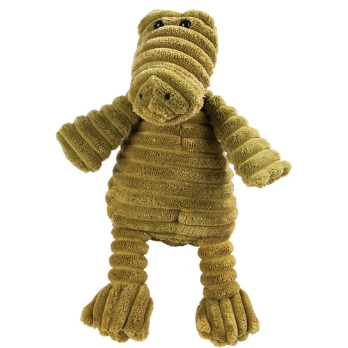 Chomp the Crocodile, squeaky plush dog toy