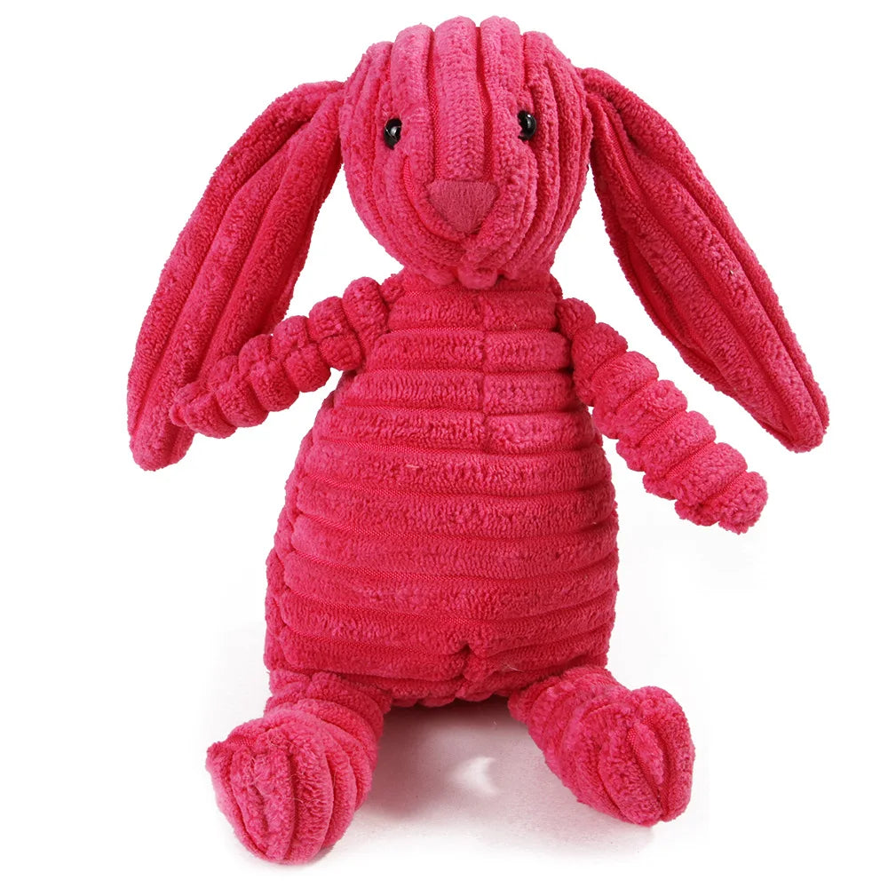 Rosie the Rabbit, squeaky plush dog toy