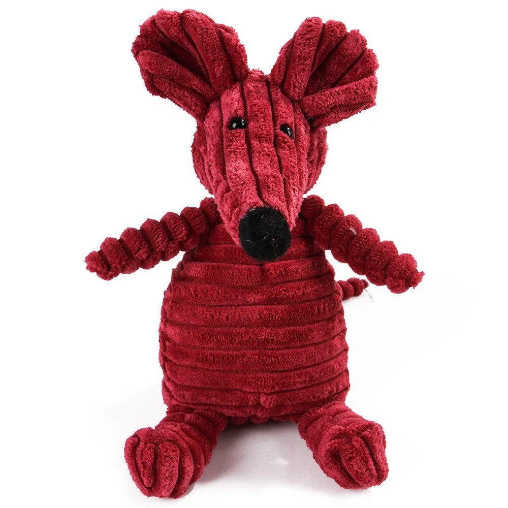 Milo the Mouse, squeaky plush dog toy